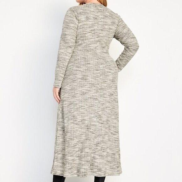 Old Navy Gray Long Sleeve Women's Dress - Picture 1 of 8